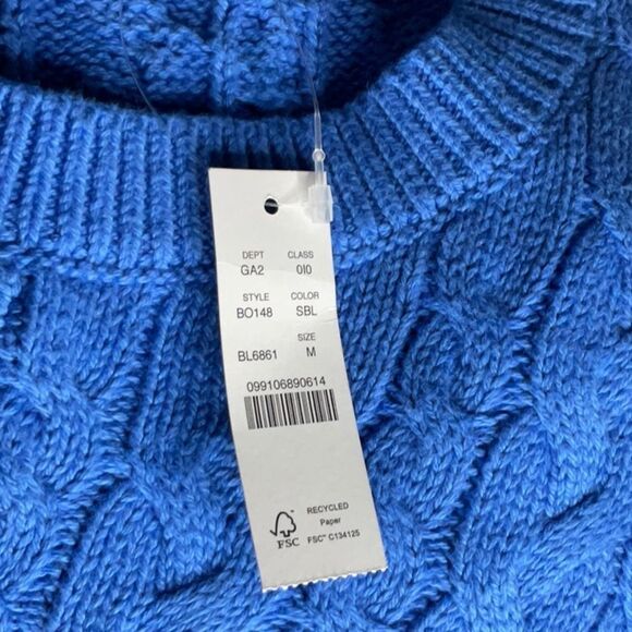 J Crew Blue Sweater Size M - Picture 3 of 3